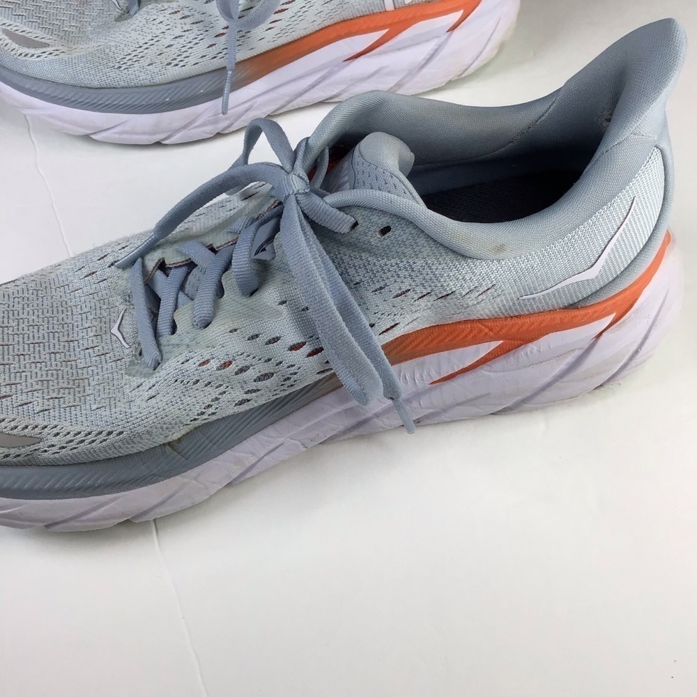HOKA Clifton 8 Sneaker in Blue Fog Size 7.5 - Picture 8 of 16